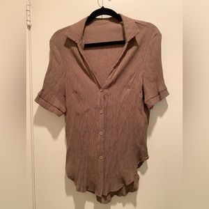 Short sleeve Brown Top